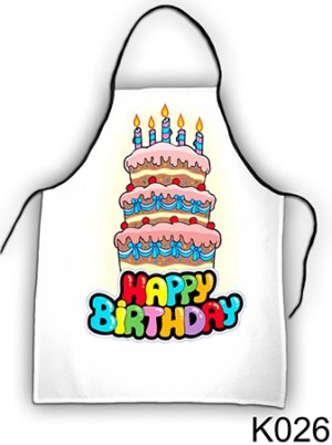 Kötény - Happy Birthday tortás - Szülinapi Ajándék